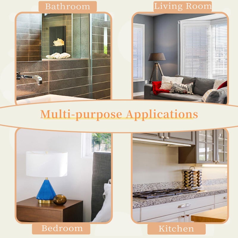 MULLSAN 10Meters Gray Wood Wallpaper Border Peel & Stick Wall Covering Kitchen Bathroom Bedroom Tiles Decor Sticker - Image 4